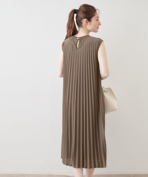 index / インデックス ロング・マキシ丈ワンピース | カットプリーツフレンチワンピース【洗濯機OK/イージーアイロン/ストレッチ】 | 詳細3