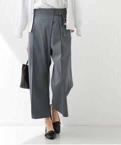 index / インデックス ショート・ハーフ・半端丈パンツ | セットアップ対応 ラップストレートパンツ【洗濯機OK／接触冷感／吸水速乾／イージーアイロン】