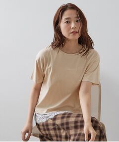 index / インデックス Tシャツ | ロゴ刺繍レースヘムTシャツ【洗濯機OK／接触冷感／UVケア】