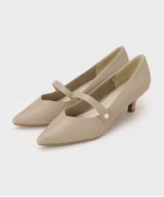 index / インデックス パンプス | パール調ストラップポインテッドトゥパンプス【つま先抗菌防臭】