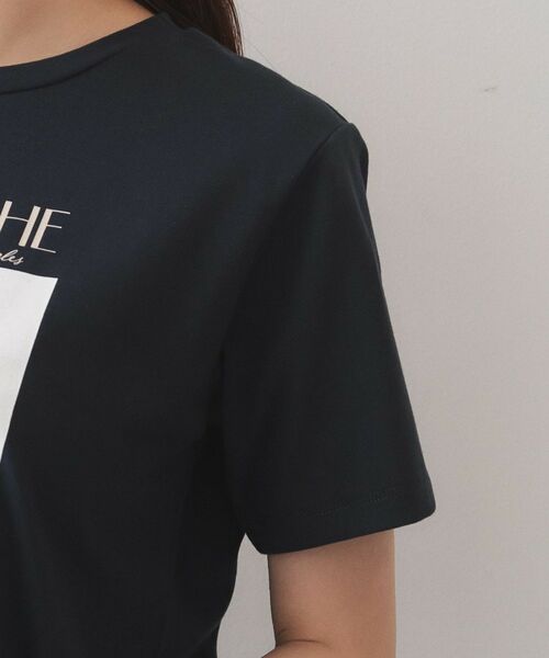 index / インデックス Tシャツ | フラワー転写プリントTシャツ【洗濯機OK／接触冷感／UVケア】 | 詳細17
