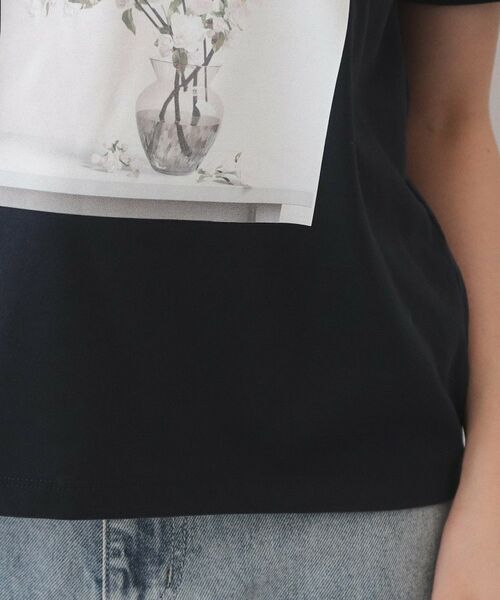 index / インデックス Tシャツ | フラワー転写プリントTシャツ【洗濯機OK／接触冷感／UVケア】 | 詳細18