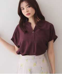 index / インデックス シャツ・ブラウス | 【接触冷感／吸水速乾】タックスキッパーブラウス《防シワ／イージーアイロン／洗濯機OK／9col》