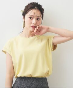 index / インデックス カットソー | ワンポイント刺繍ターンバックTシャツ【洗濯機OK／接触冷感／UVケア】