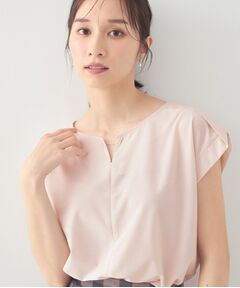 index / インデックス カットソー | エスパンディキーネックフレンチ【洗濯機OK／接触冷感】