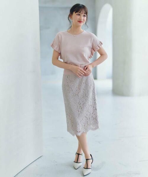 index / インデックス スカート | 【洗濯機で洗える】キレイをつくるレースタイトスカート | 詳細30
