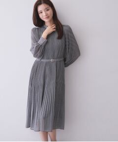 index / インデックス ミニ丈・ひざ丈ワンピース | ジョーゼットアソートプリーツワンピース【洗濯機OK／イージーアイロン／防シワ】
