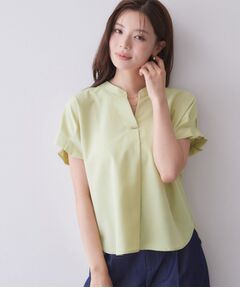 index / インデックス シャツ・ブラウス | 【接触冷感／吸水速乾】タックスキッパーブラウス《洗濯機OK／イージーアイロン／防シワ》
