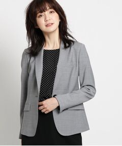 INDIVI / インディヴィ セットアップ | ＜L＞ストレッチワンボタンジャケット