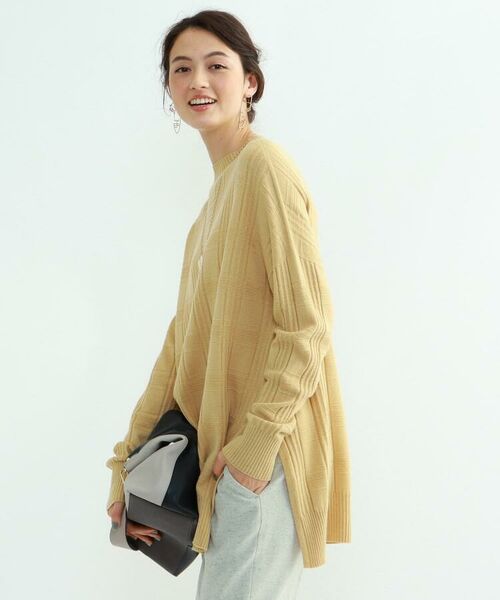 セール New Juju チェックチュニックニット ニット セーター Indivi インディヴィ ファッション通販 タカシマヤファッション スクエア