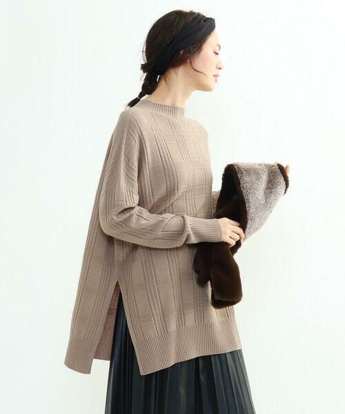 セール New Juju チェックチュニックニット ニット セーター Indivi インディヴィ ファッション通販 タカシマヤファッション スクエア