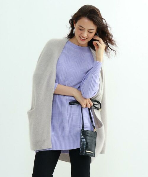 セール New Juju チェックチュニックニット ニット セーター Indivi インディヴィ ファッション通販 タカシマヤファッション スクエア