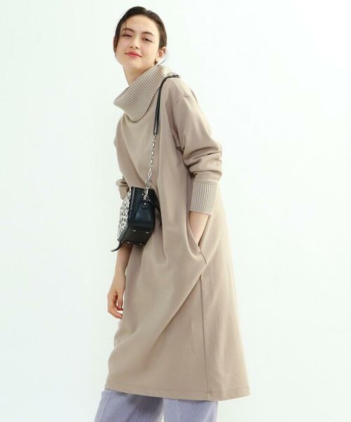 セール L ウールスムースジャージ タートルネックワンピース ミニ丈 ひざ丈ワンピース Indivi インディヴィ ファッション通販 タカシマヤファッションスクエア