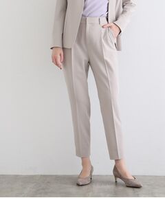 INDIVI / インディヴィ パンツ | 【洗える/UVケア/エコ/日本製】ストレッチ タックテーパードパンツ