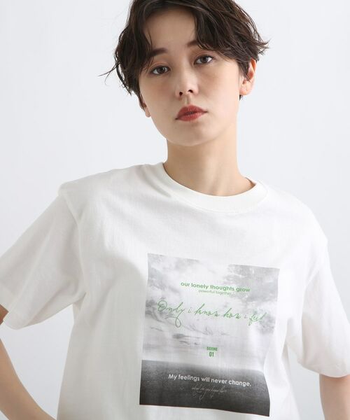 INDIVI / インディヴィ Tシャツ | 【WORLD for the World】フォトプリントTシャツ | 詳細13