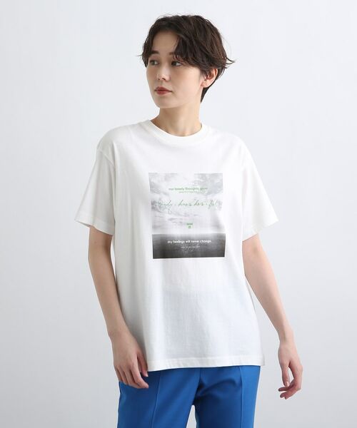 INDIVI / インディヴィ Tシャツ | 【WORLD for the World】フォトプリントTシャツ | 詳細2