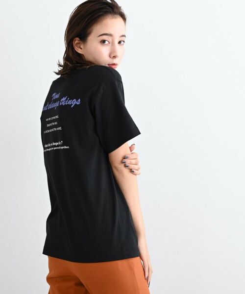 INDIVI / インディヴィ Tシャツ | 【WORLD for the World】バックプリント ロゴTシャツ | 詳細14