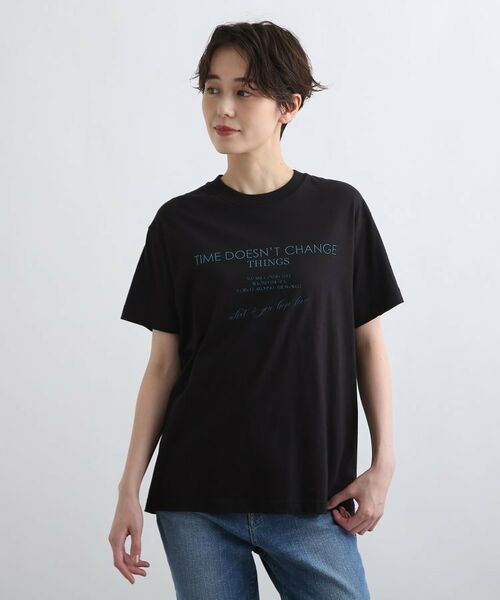 INDIVI / インディヴィ Tシャツ | 【WORLD for the World】ロゴTシャツ | 詳細1