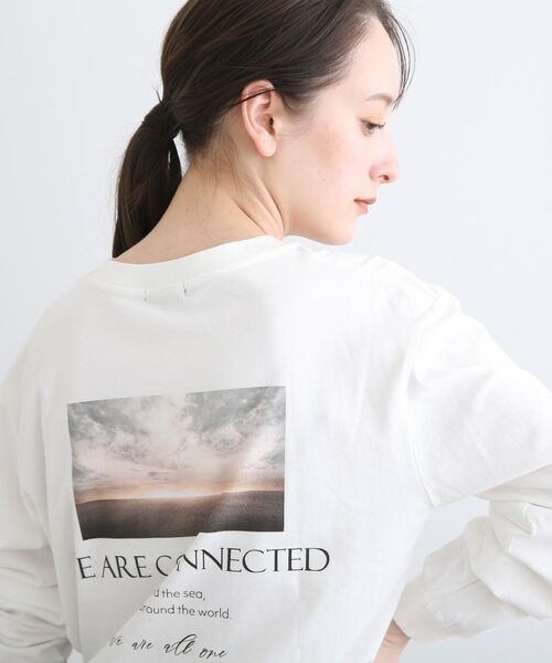 INDIVI / インディヴィ カットソー | 【WORLD for the World】バックフォト ロングTシャツ | 詳細11