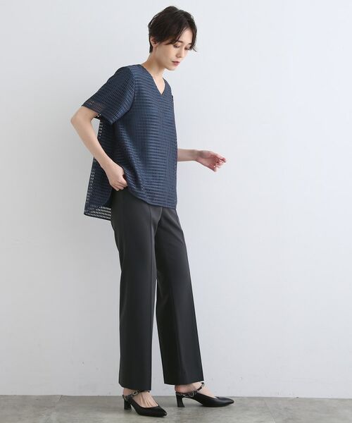 INDIVI / インディヴィ パンツ | 【洗える/日本製】ストレッチタックテーパードパンツ | 詳細23