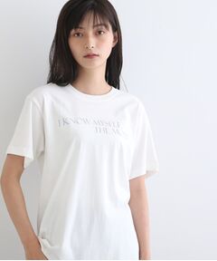 【LIFE】オーガニック メッセージロゴTシャツ