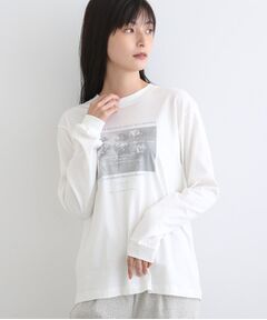 【LIFE】オーガニック メッセージロゴロングTシャツ