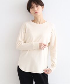 INDIVI / インディヴィ カットソー | 【LIFE】オーガニックシンプルロングTシャツ