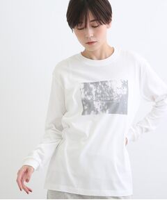 【LIFE】メッセージプリント ロングTシャツ