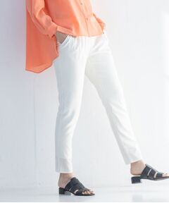 INDIVI / インディヴィ パンツ | 待望の再入荷！【褒められパンツ／洗える】ウエストゴムタックテーパードパンツ