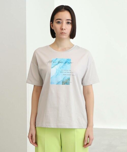 INDIVI / インディヴィ Tシャツ | 【コットン100%/定番/フォトT】カラーアート オリジナルTシャツ | 詳細2