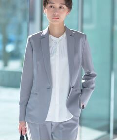 INDIVI / インディヴィ テーラードジャケット | 【定番スーツ／UVケア／洗える】ウール調テーラードジャケット