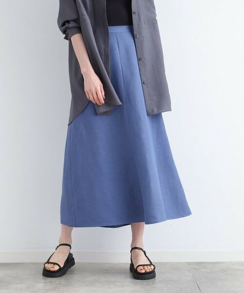 日本製　ロングスカート　ネイビー