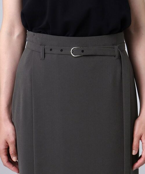 INDIVI / インディヴィ スカート | 【洗える/SETUP可能】ベルト付き巻きデザインタイトスカート | 詳細5