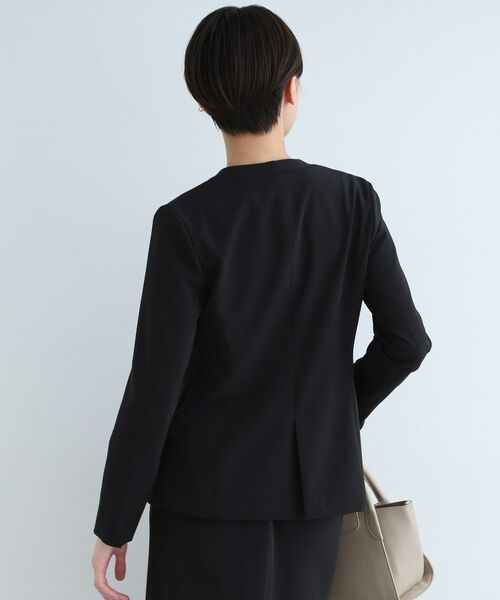 INDIVI / インディヴィ テーラードジャケット | 【定番スーツ/洗える/UVケア】ストレッチノーカラージャケット | 詳細16