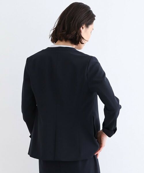 INDIVI / インディヴィ テーラードジャケット | 【定番スーツ/洗える/UVケア】ストレッチノーカラージャケット | 詳細28