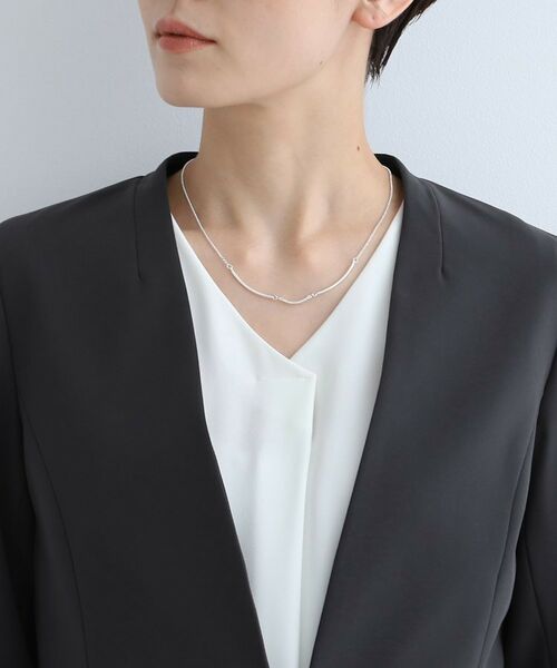 INDIVI / インディヴィ テーラードジャケット | 【定番スーツ/洗える/UVケア】ストレッチノーカラージャケット | 詳細5