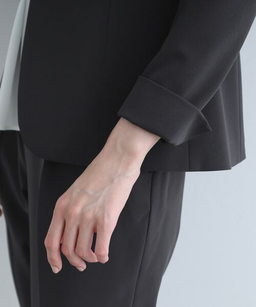 INDIVI / インディヴィ テーラードジャケット | 【定番スーツ/洗える/UVケア】ストレッチノーカラージャケット | 詳細7