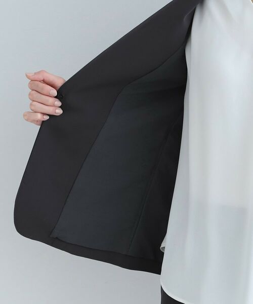 INDIVI / インディヴィ テーラードジャケット | 【定番スーツ/洗える/UVケア】ストレッチノーカラージャケット | 詳細9