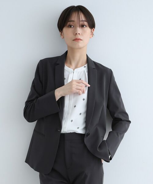 INDIVI / インディヴィ テーラードジャケット | 【定番スーツ/洗える/UVケア】ストレッチテーラードジャケット | 詳細11