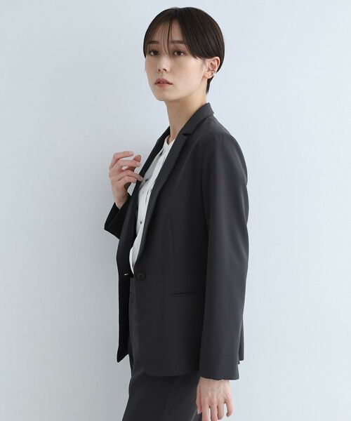 INDIVI / インディヴィ テーラードジャケット | 【定番スーツ/洗える/UVケア】ストレッチテーラードジャケット | 詳細12