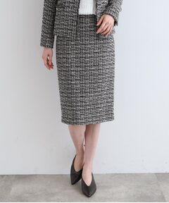 【日本製／SETUP可能】ファンシーツイードスカート