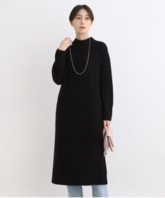 【大人気！カシミヤ混】Iラインニットワンピース