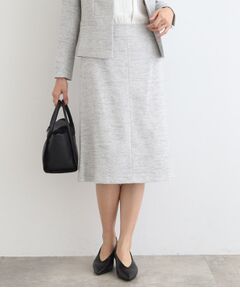 【定番スーツ】ツィードセミフレアスカート