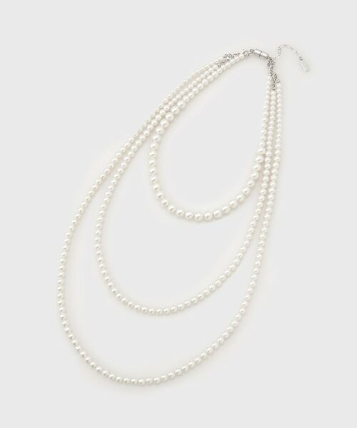 INDIVI / インディヴィ ネックレス・ペンダント・チョーカー | 【マルチWAY】3点セットパール調ネックレス(オフホワイト(603))