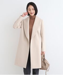 INDIVI / インディヴィ その他アウター | 【WEB限定／ウール】ショールカラーロングコート