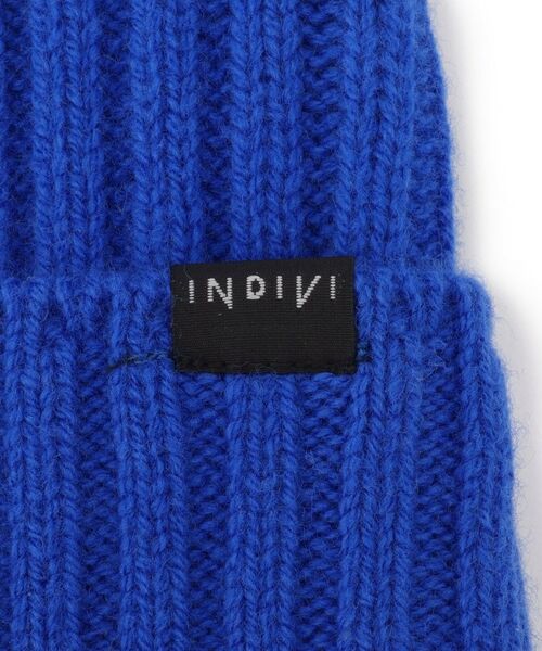 INDIVI / インディヴィ ニットキャップ | 【ウール混】シンプルニット帽 | 詳細3