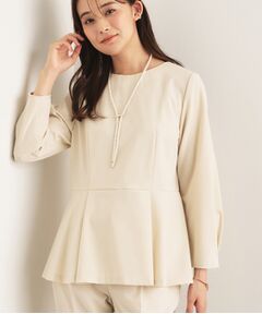 INDIVI / インディヴィ シャツ・ブラウス | 【洗える／SETUP可能／セレモニー】ペプラムブラウス