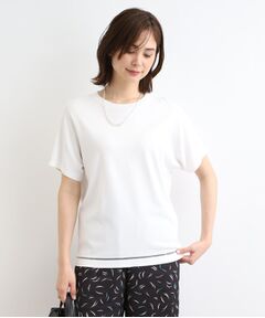 【洗える／サマーニット】Tシャツライクニット