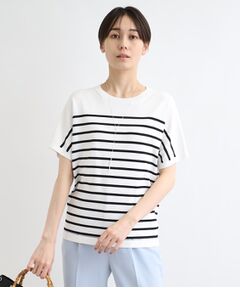 【洗える／サマーニット】Tシャツライクニット