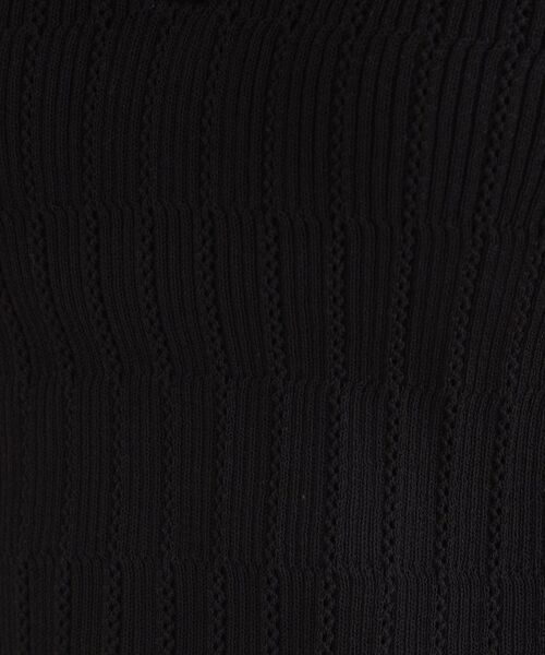 INDIVI / インディヴィ ニット・セーター | 【洗える／トレンド】かぎ編み風衿つき5分袖ニット | 詳細5